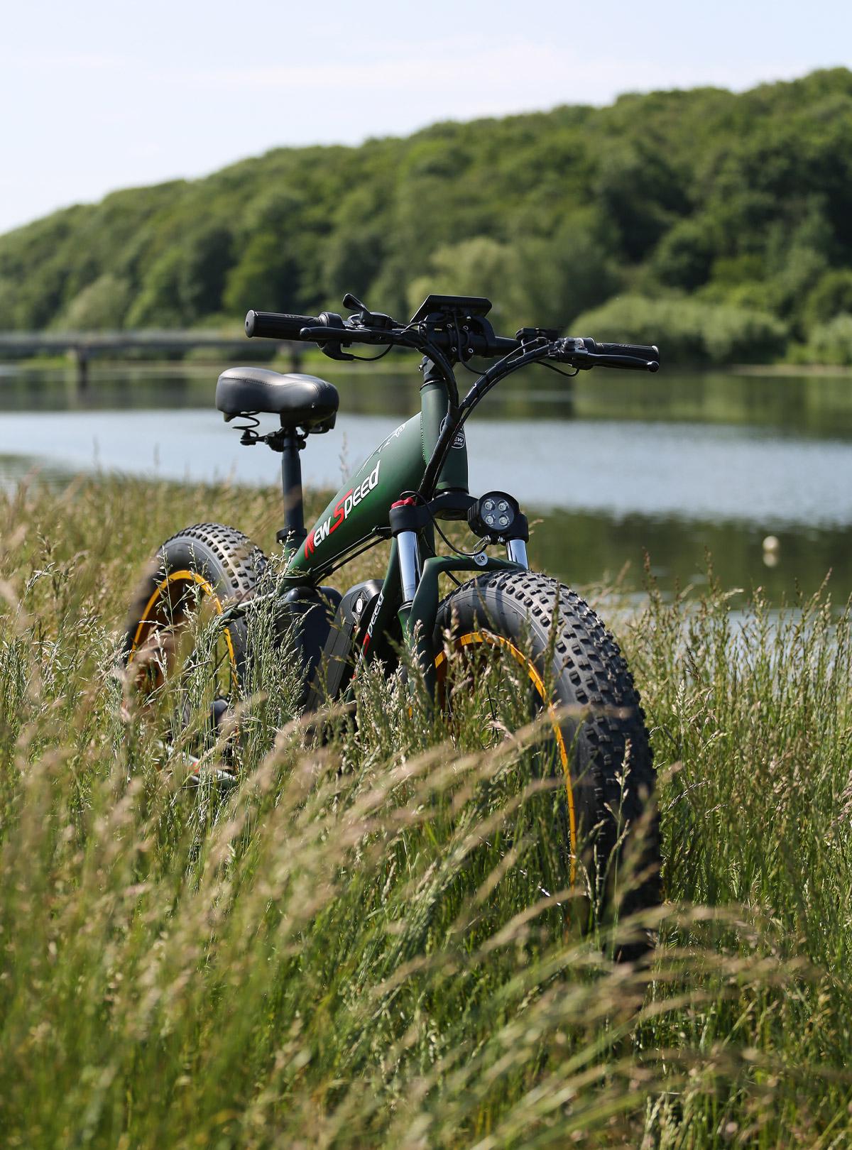 Електровелосипед New Speed ​​1000W 48V 13Ah з рамою та широкими колесами Чорний (66111) - фото 6