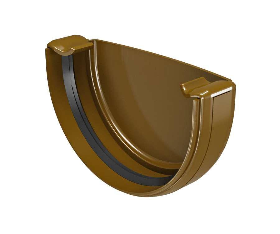 Заглушка желоба Regenau 125/80 Коричневый