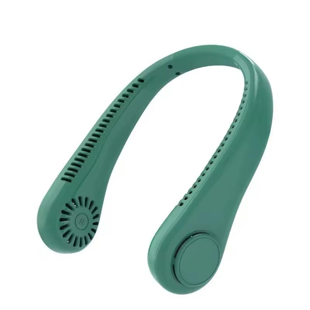Вентилятор портативный для шеи Portable Fan PF-12 аккумуляторный 3 скорости 2400 мАч USB Зеленый (SS-110) Вентилятор портативный для шеи Portable Fan PF-12 аккумуляторный 3 скорости 2400 мАч USB Зеленый (SS-110)