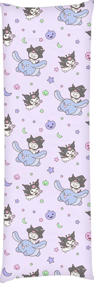 Подушка дакимакура Kuromi Hello Kitty 1 60x180 см (14094405)