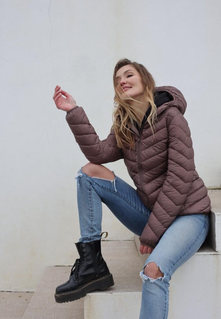 Ветровка женская Avecs 50226B/56 XXL Кофе - фото 2 Ветровка женская Avecs 50226B/56 XXL Кофе - фото 2