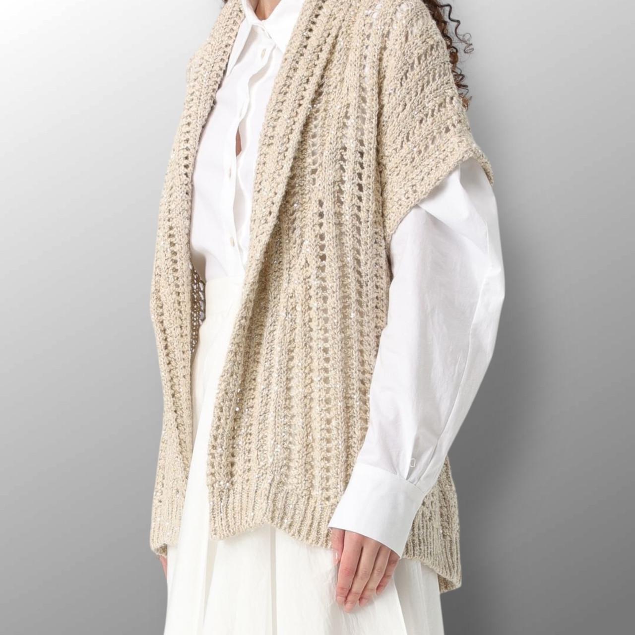 Кардиган жіночий повсякденний Brunello Cucinell L Бежевий (2797308644)