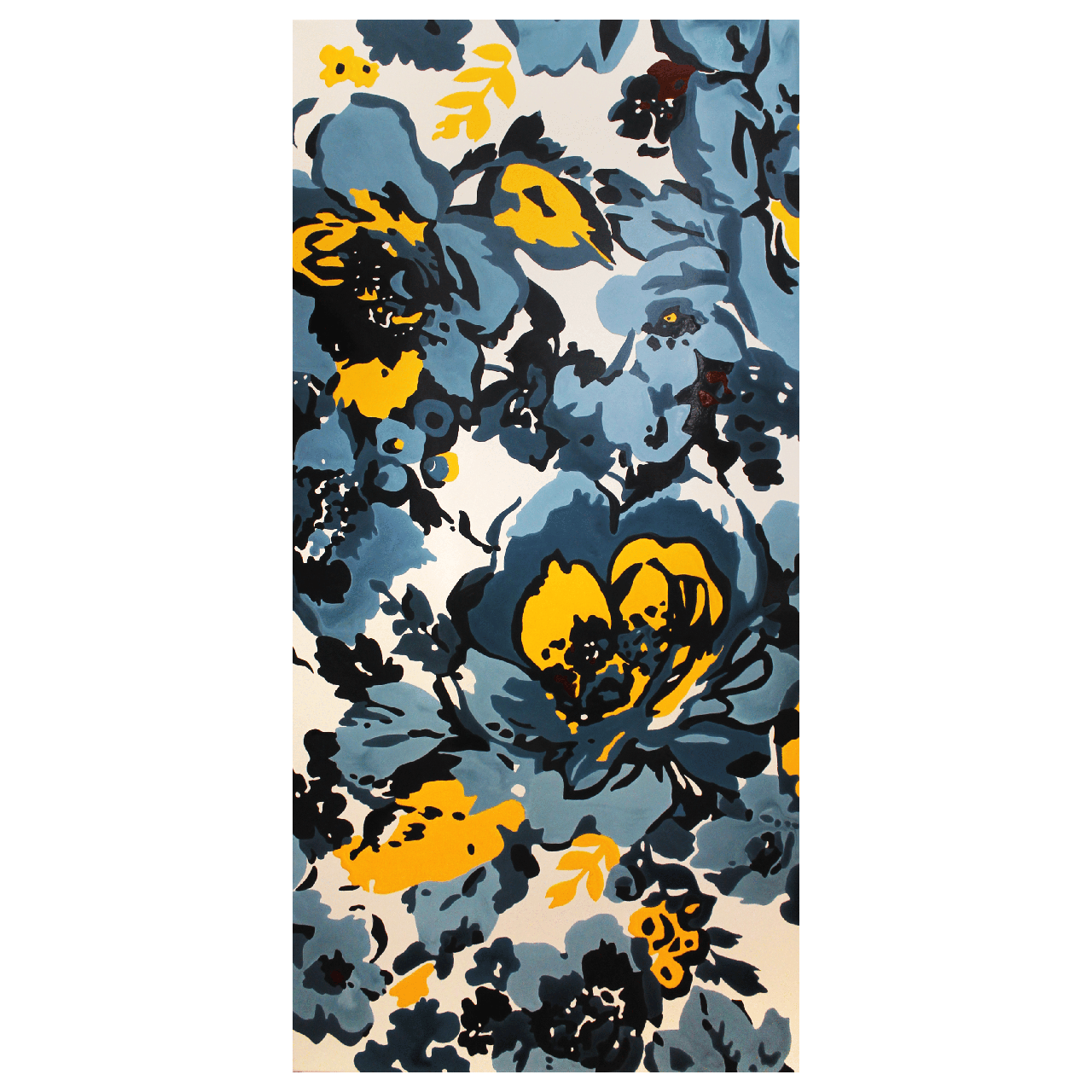 Металлокерамический обогреватель дизайнерский Uden-S-700 Флористика со шнуром до 14 м2 978х475 мм (25748219)