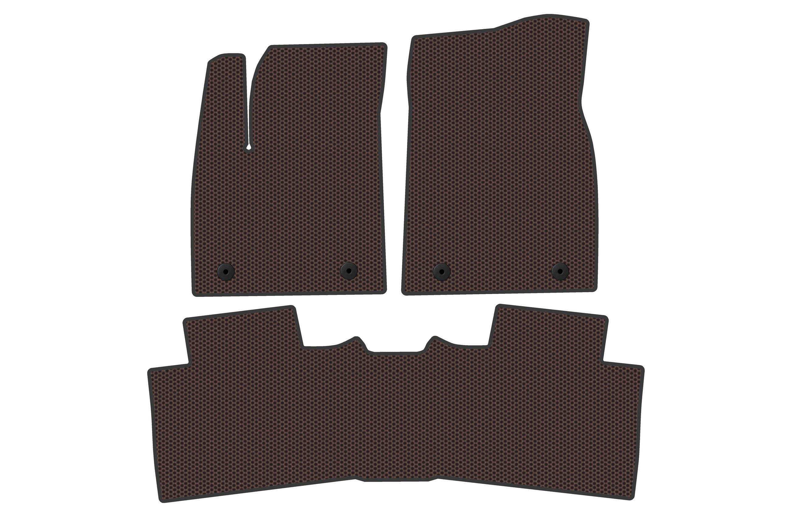 Коврики резиновые Digital Designs Carsuit Hybrid для MG HS 2024- г. Коричневый (185383)