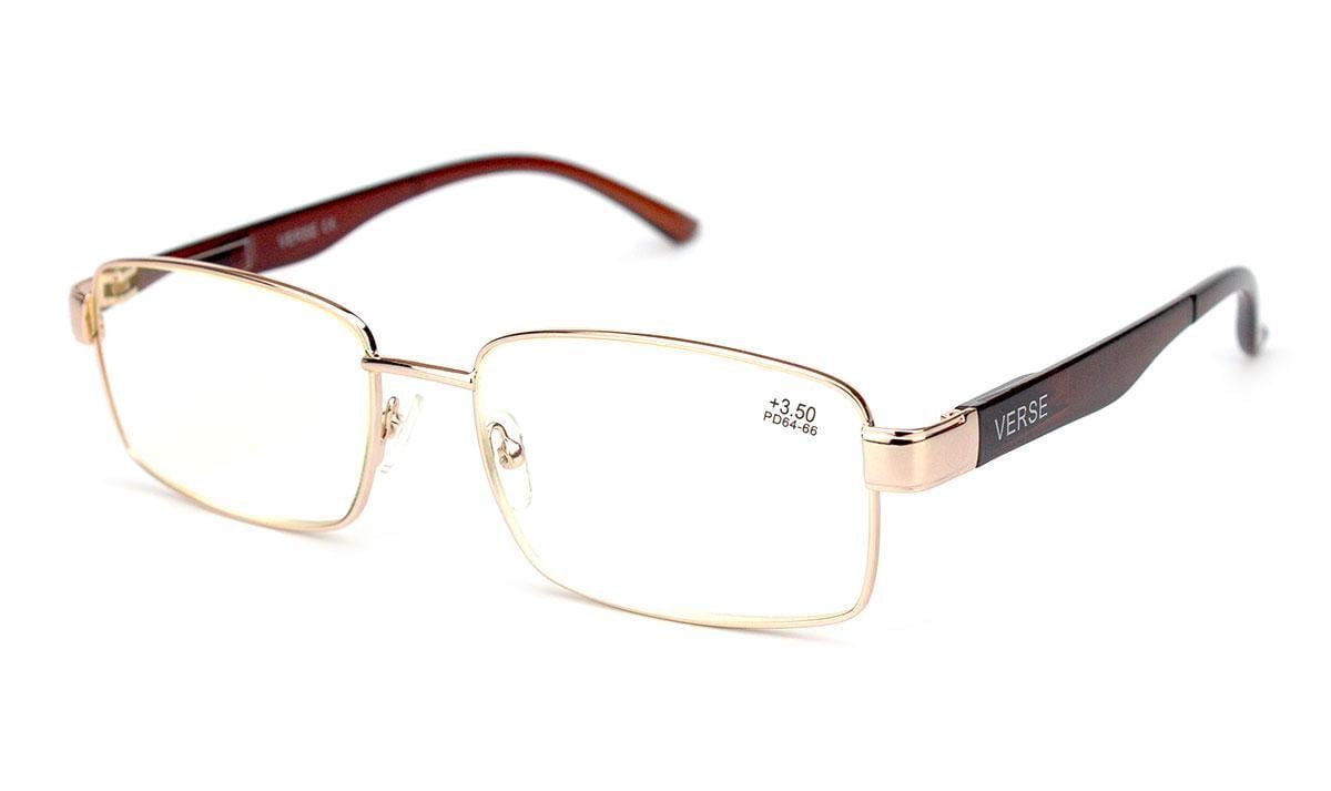 Окуляри для зору в металевій оправі Verse 320120S-C3 Blue blocker -2,50