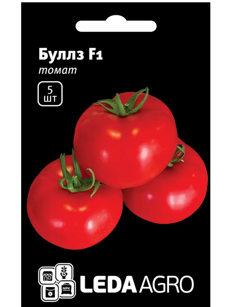 Семена Томат Leda Agro Буллз F1 5 шт. (5951) Семена Томат Leda Agro Буллз F1 5 шт. (5951)