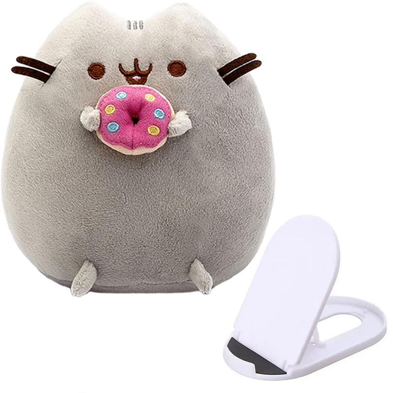 Іграшка м'яка Pusheen cat та підставка для гаджетів 23х25 см Білий (n-11564)