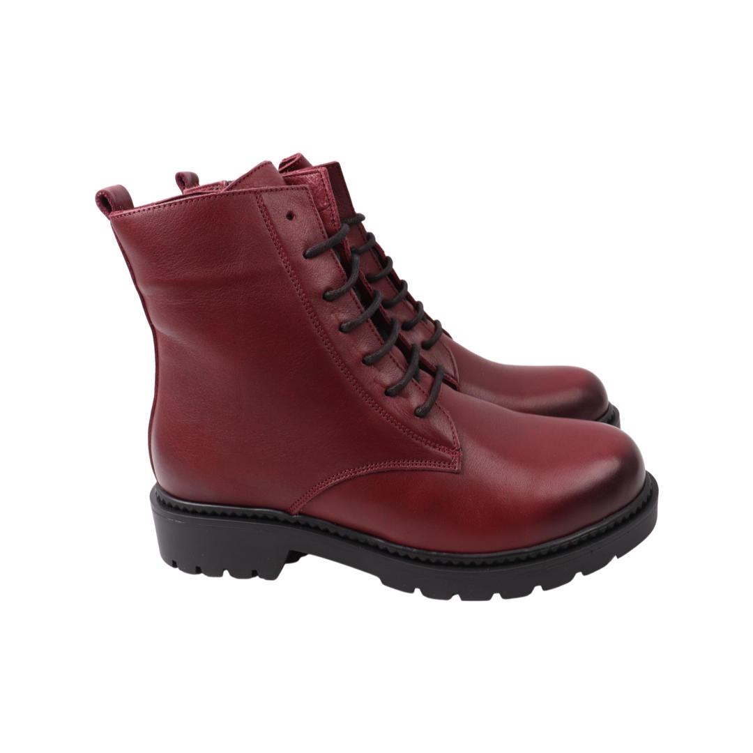 Ботинки женские Molly Bessa из кожи р. 36 Бордовый (273-22ZHC)