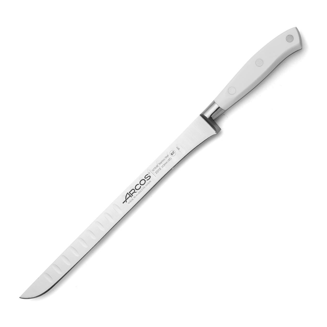 Нож кухонный Arcos Riviera для хамона 250 мм White (231024)