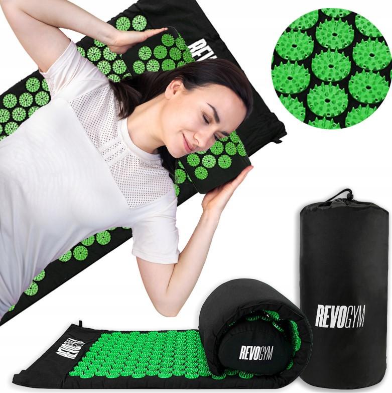 Массажный акупунктурный коврик с подушкой AKUMATA SHARK от боли в спине Green (id_1219) - фото 10 Массажный акупунктурный коврик с подушкой AKUMATA SHARK от боли в спине Green (id_1219) - фото 10