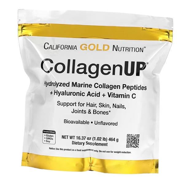 Коллаген морской Collagen Up California Gold Nutrition с гиалуроновой кислотой 464 г (68427001) - фото 1