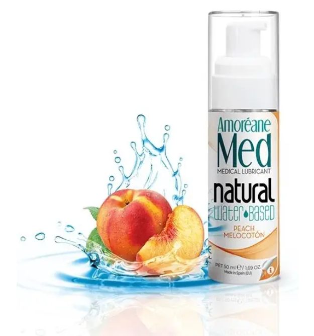 Гель-любрикант Amoreane Peach Water Based Lubricant с фитопланктоном 50 мл (2179350489)