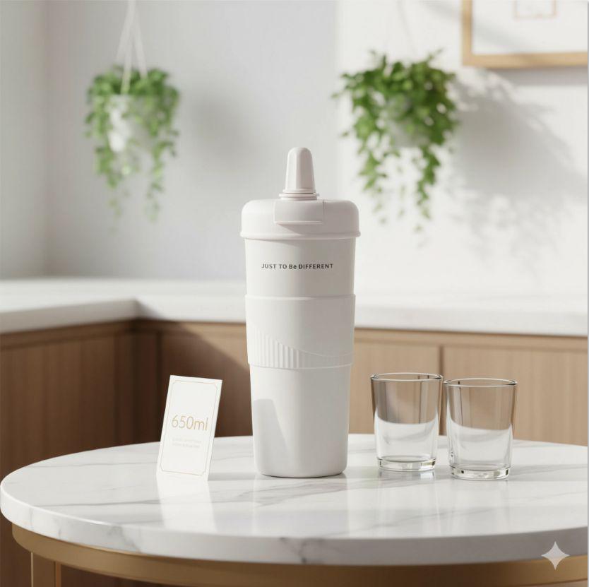 Термокухоль JUST TO BE DIFFERENT із соломинкою та чайним інфузором анти-ковзна Без BPA 650 мл Білий (2802810696) - фото 9 Термокухоль JUST TO BE DIFFERENT із соломинкою та чайним інфузором анти-ковзна Без BPA 650 мл Білий (2802810696) - фото 9