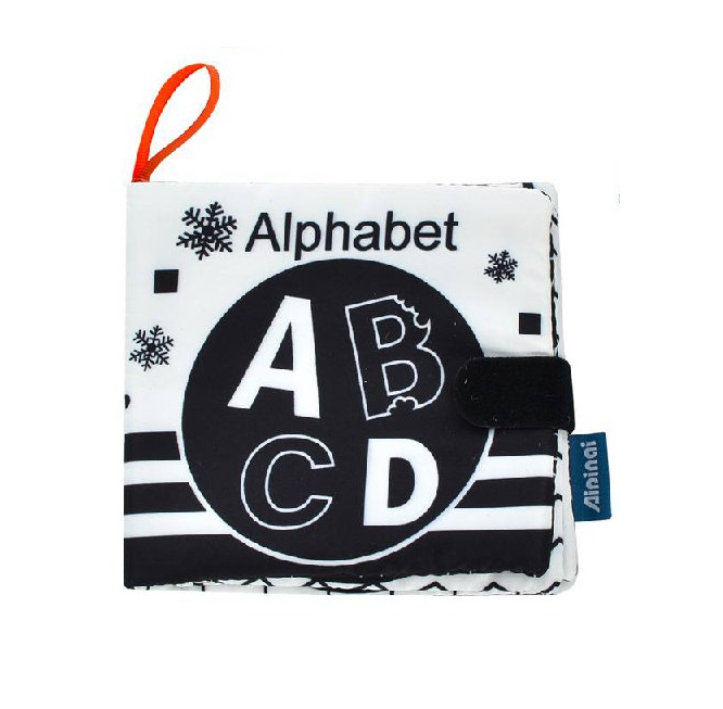 Книжка-шуршалка развивающая LimoToy rat 45 Буквы Черно-белый (1798813171)