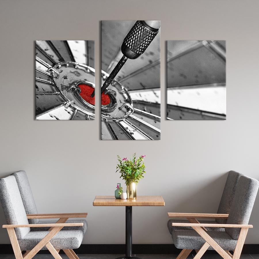 Картина для интерьера Игра дартс 96x60 см (476-32)