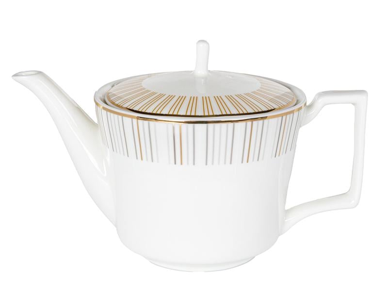 Чайный сервиз Lefard Stella на 6 персон с чайником Белый (440-129) - фото 5
