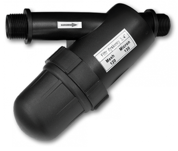 Фильтр дисковый Bradas с наружной резьбой 3/4" 120 мesh