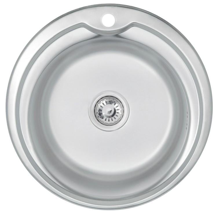 Мойка для кухни Brinex 510-D BRIN510SAT08 врезная 0,8 мм (63427)