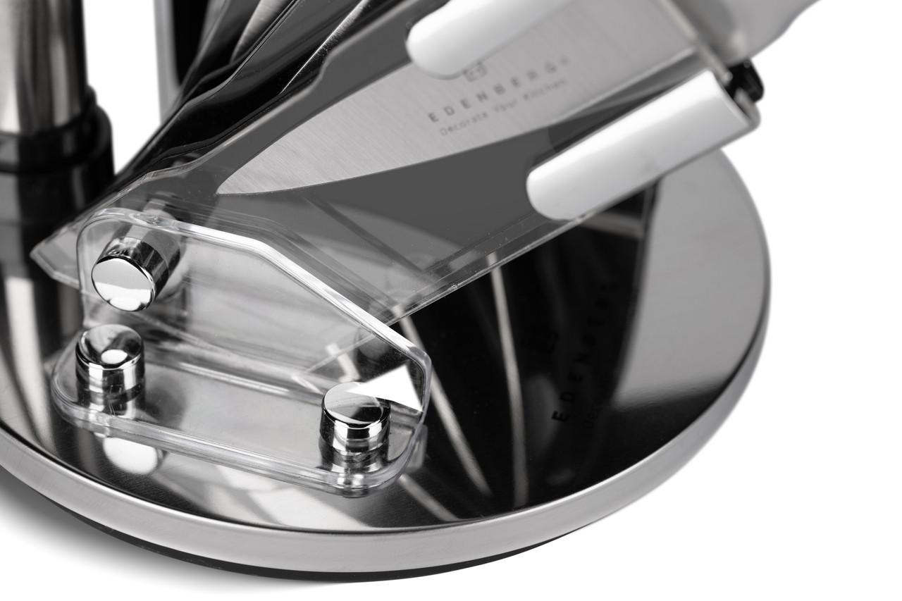 Набір ножів Edenberg 8 пр. з нержавіючої сталі на підставці що обертається (EB-915) - фото 4