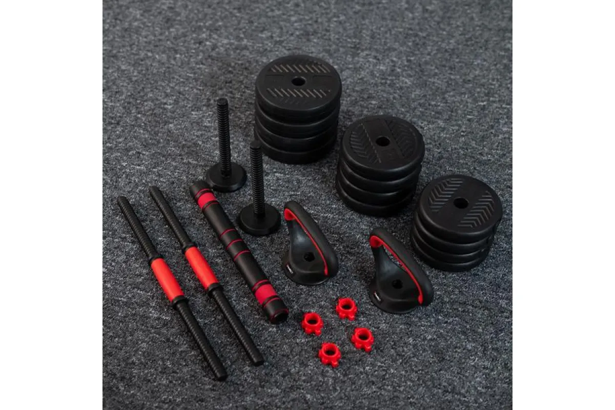 Гантелі розбірні HMS SGN130 PRO 6-в-1 зі штангою та гирями 30 кг (417038) - фото 4 Гантелі розбірні HMS SGN130 PRO 6-в-1 зі штангою та гирями 30 кг (417038) - фото 4