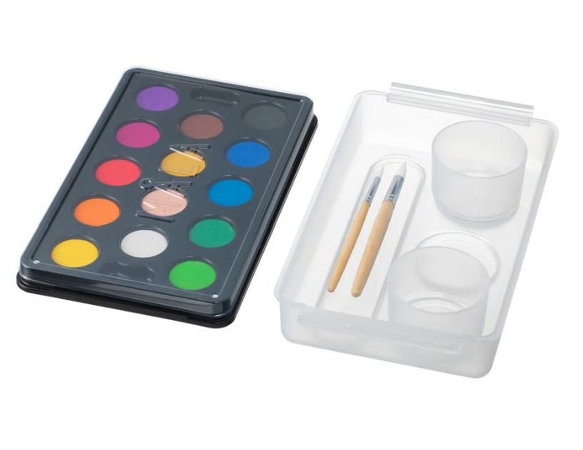 Фарби акварельні MALA 14 кольорів з контейнером на кісточками (29365703)