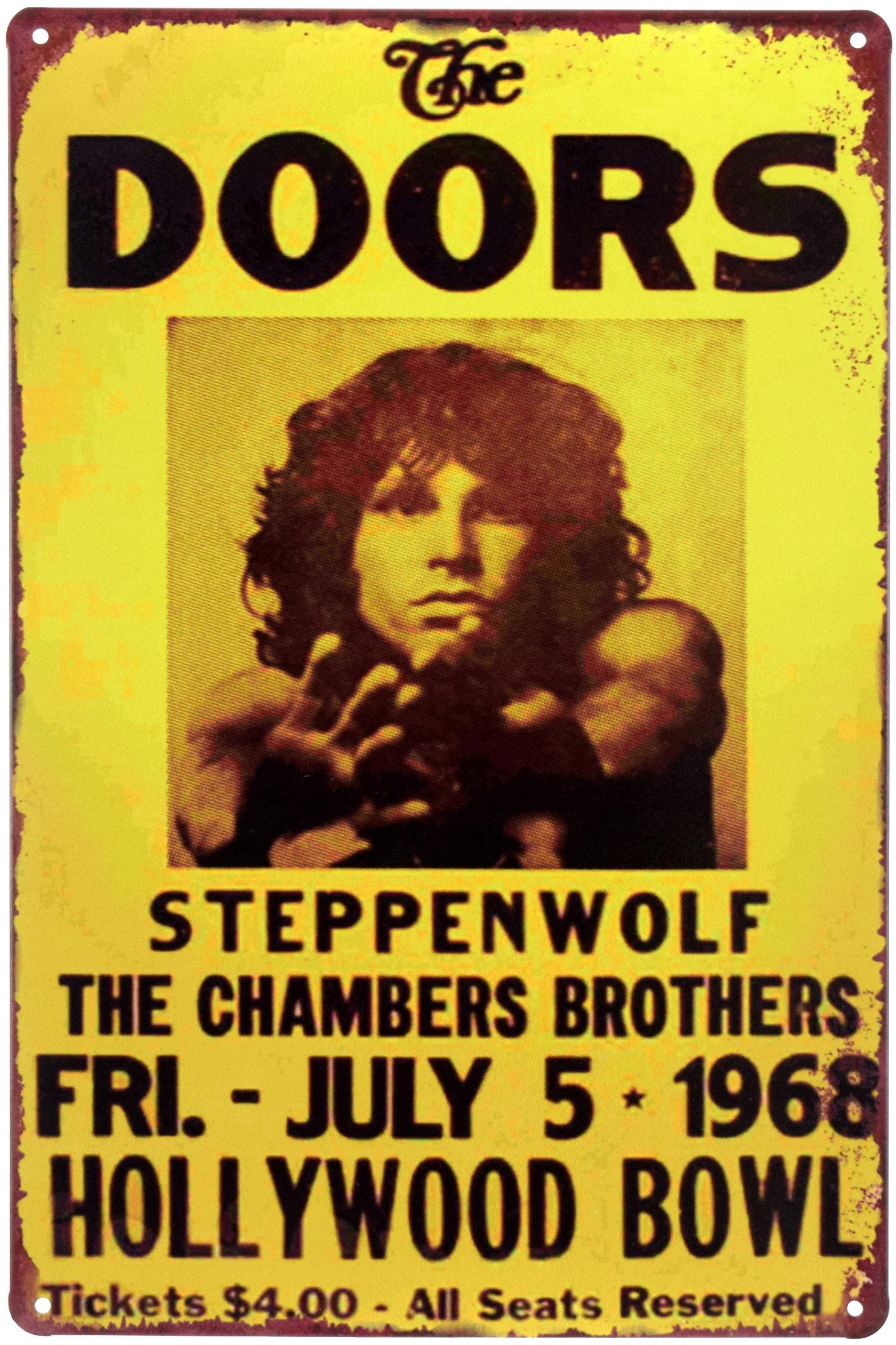 Табличка металева The Doors Steppenwolf 20x30 см