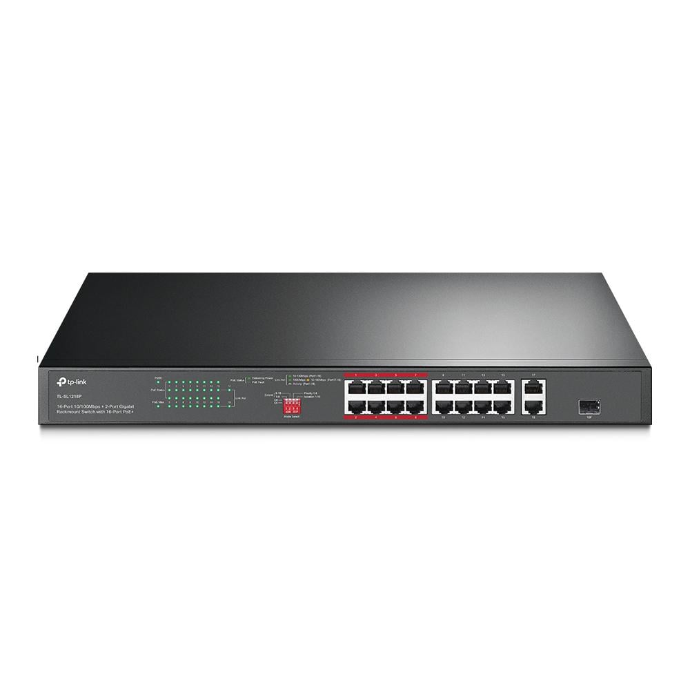 Коммутатор TP-Link TL-SL1218P с поддержкой PoE (12491859) - фото 1 Коммутатор TP-Link TL-SL1218P с поддержкой PoE (12491859) - фото 1