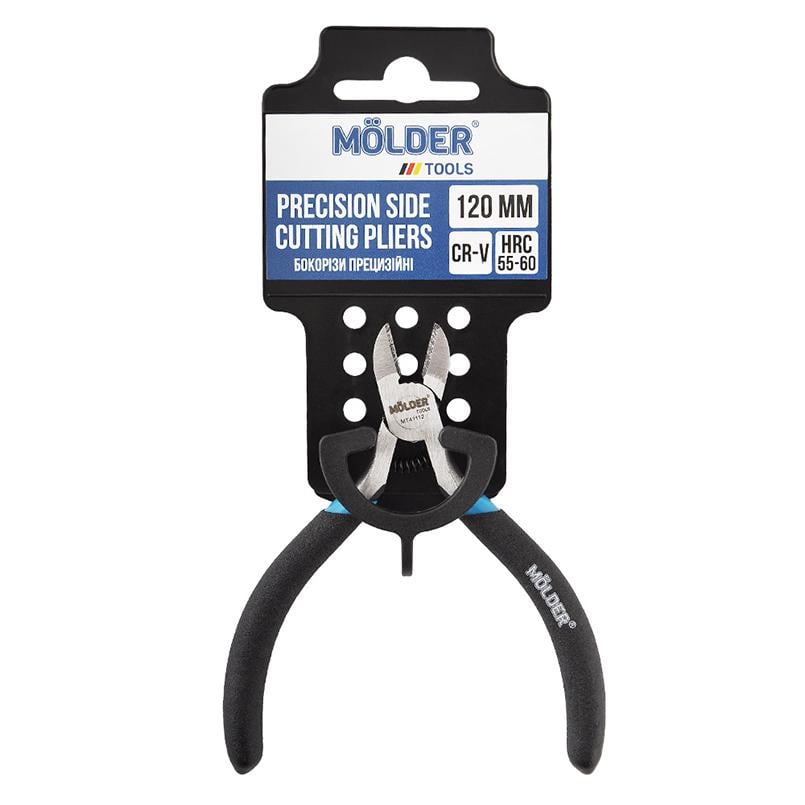 Бокорезы Molder прецизионные Cr-V 120мм, прорезиненная ручка