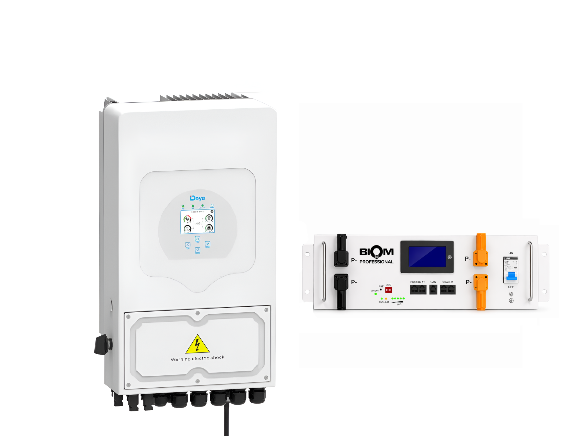 Инвертор Deye SUN-6K-SG05LP1-EU 6 кВт и батарея Biom Professional BALFP-R512100-UNI 5,12 кВт·ч (33148543)