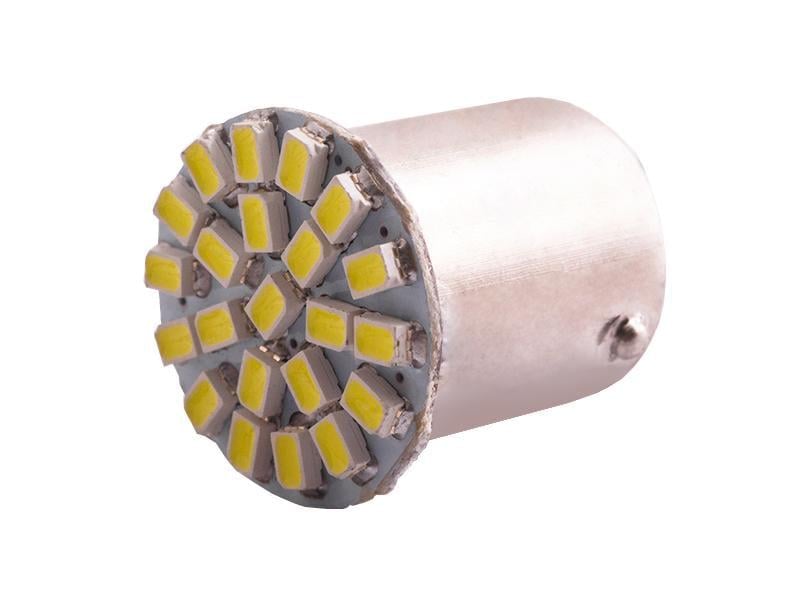 Автолампа светодиодная T25 P21W (1156) 24В SMD1206-22led белый (407)