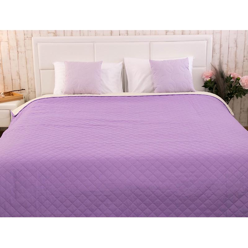 Покрывало двустороннее Руно Севилья 220x240 см Фиолетовый/Молочный (21219) - фото 3