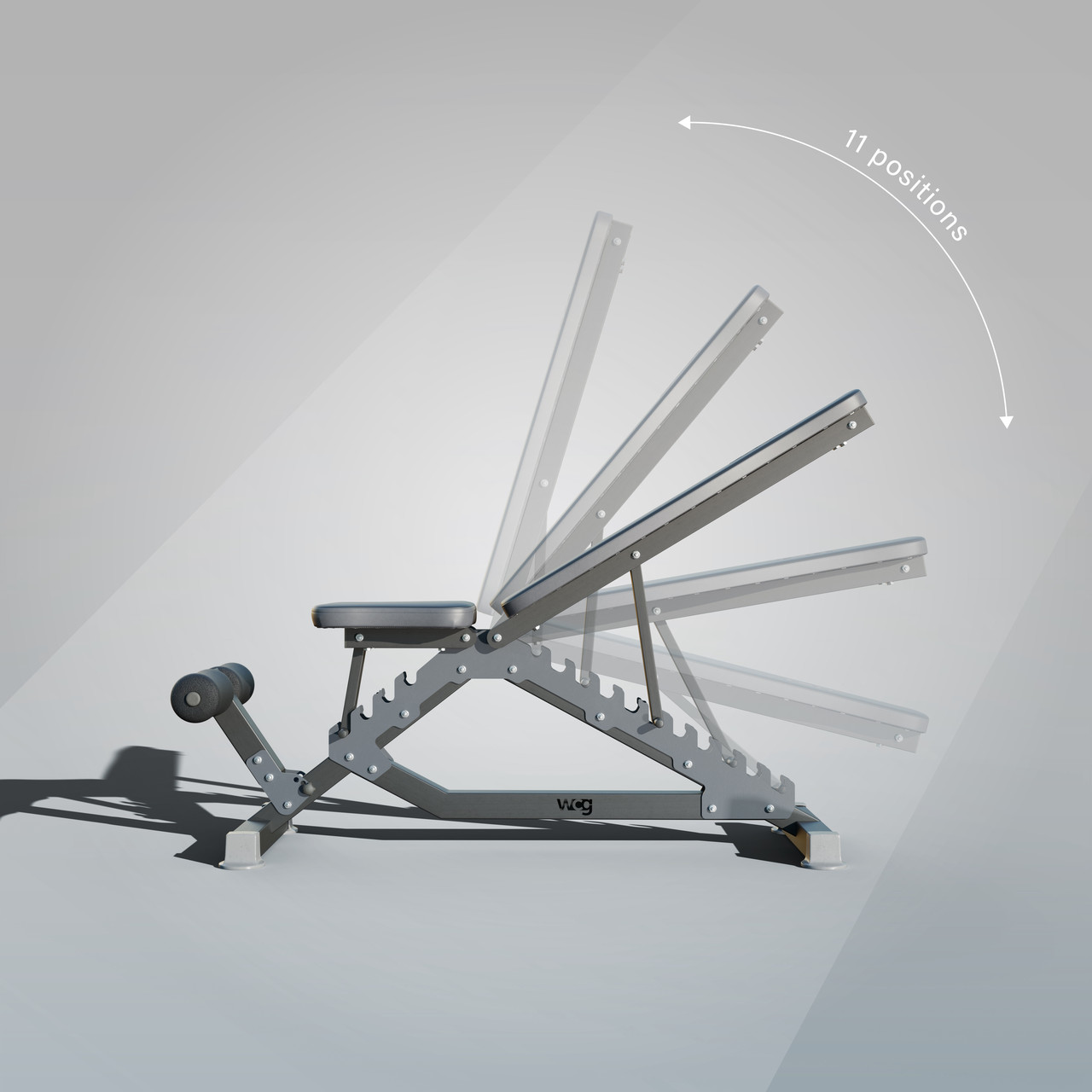 Лава для жиму регульована WCG Defender гантелі/качання преса (WDS111-1) - фото 7