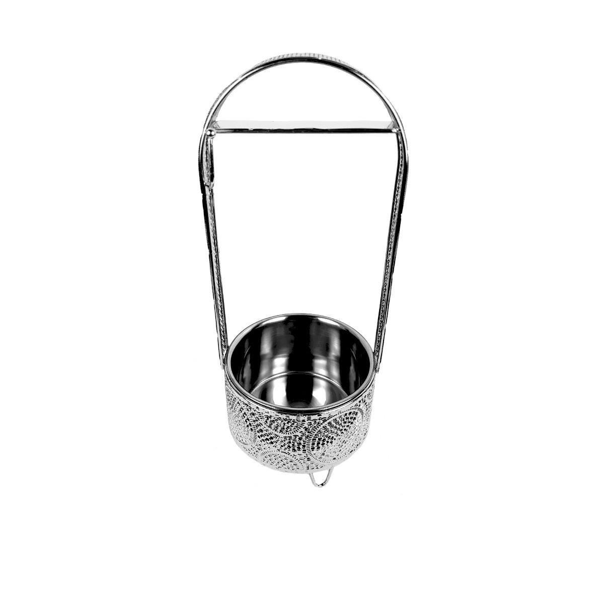 Корзина для угля Aztec Silver M