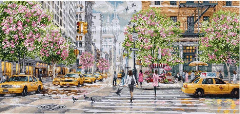 Набор для вышивания крестом Luca-S BU5049 Нью-Йорк (BU5049)