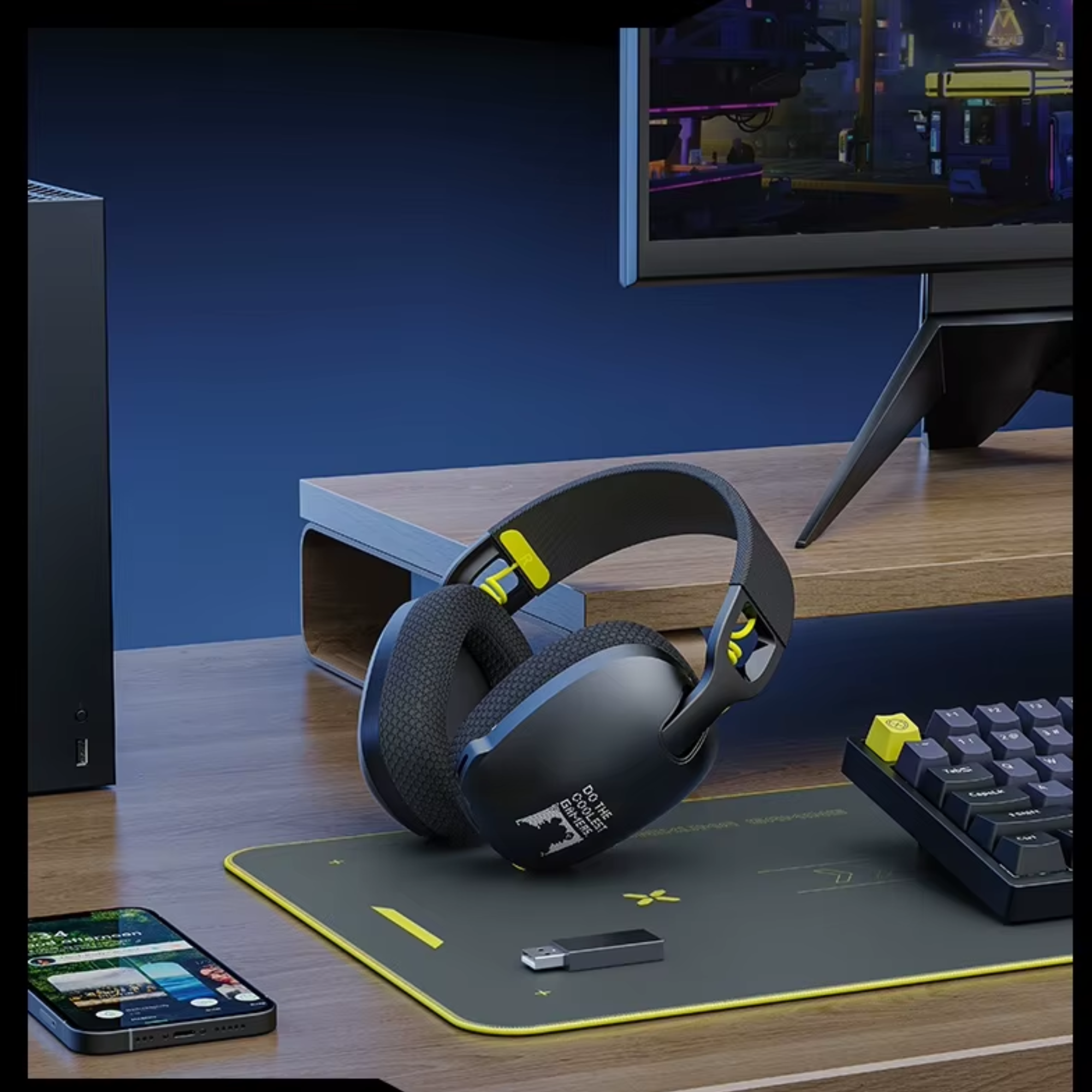 Наушники беспроводные Onikuma B2L с микрофоном Bluetooth 5,3/2,4G/AUX 7,1 для ПК/PS4/PS5/Xbox/телефона Black (25860559) - фото 7 Наушники беспроводные Onikuma B2L с микрофоном Bluetooth 5,3/2,4G/AUX 7,1 для ПК/PS4/PS5/Xbox/телефона Black (25860559) - фото 7