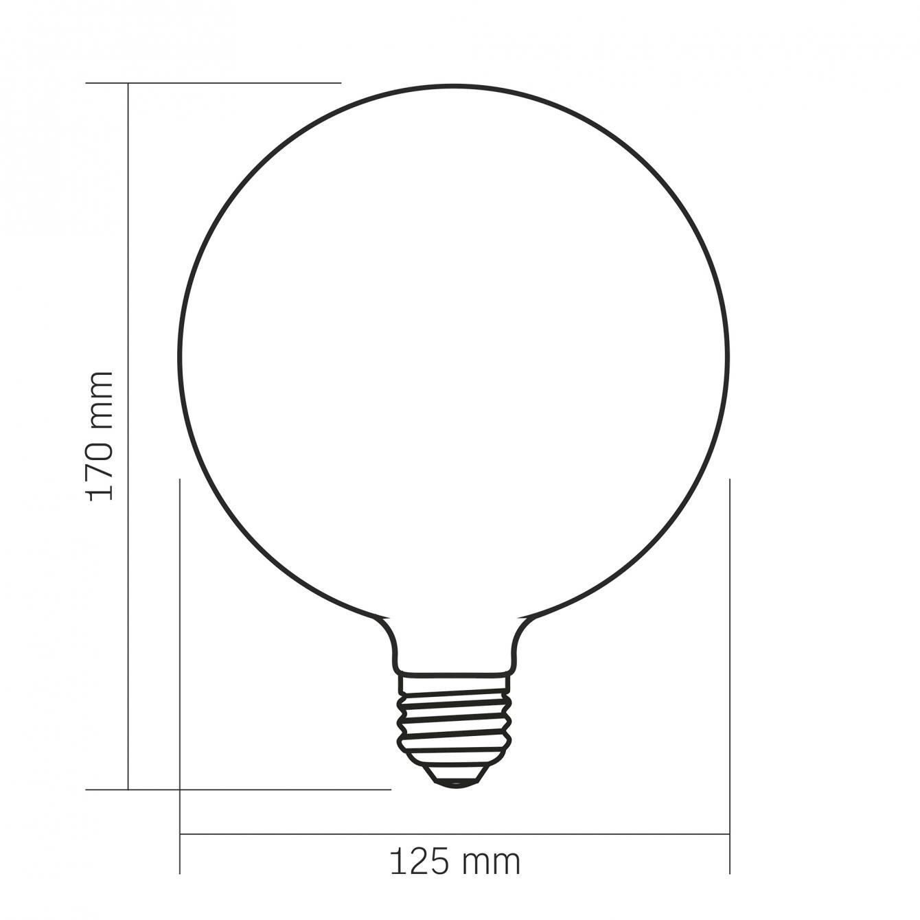 Декоративная лампа Videx Filament VL-DG125MO 7 Вт E27 3000K Porcelain dimmable (VL-DG125MO) - фото 3