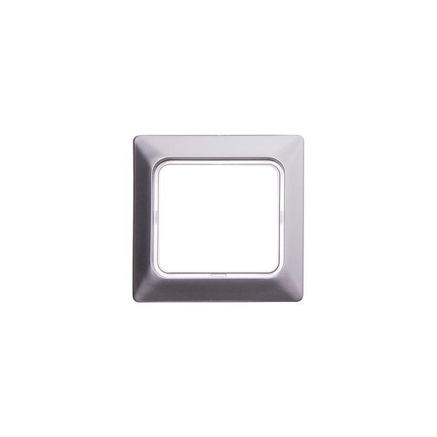 Рамка 1-постова E.NEXT e.lux.12094L.1.fr.wp.aluminium для вологозахищеної розетки 81х81х9,5 мм Алюмінієвий (ins0040088)
