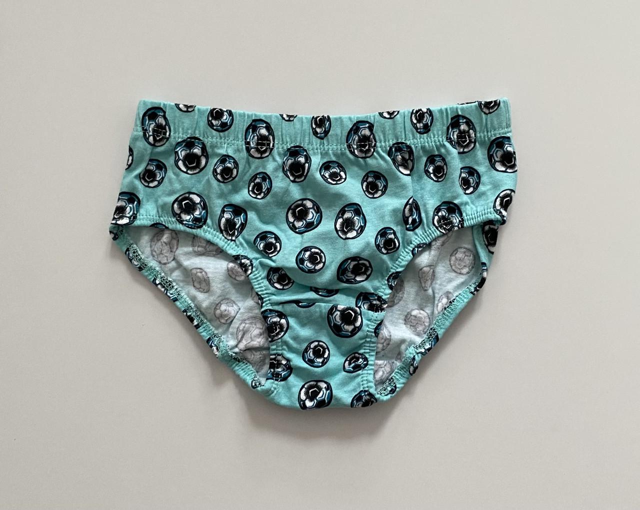 Труси-плавки на хлопчика з принтом м'ячиків Primark 128 см на 7-8 років Бірюзовий (2609724320)