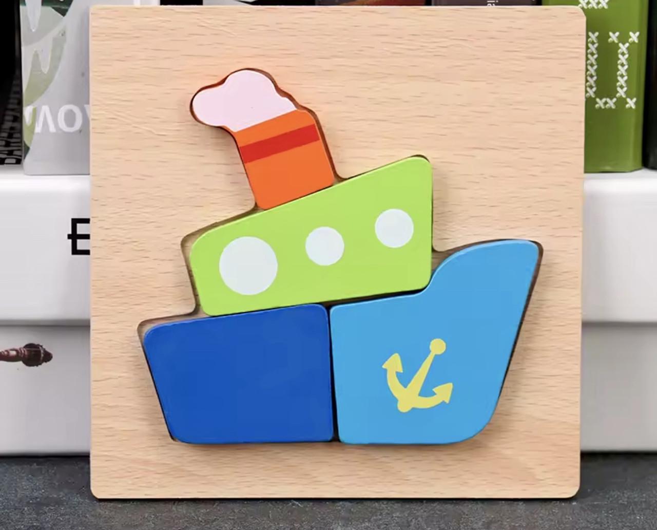 Пазл Корабель дерев'яний (80) - фото 2 Пазл Корабель дерев'яний (80) - фото 2