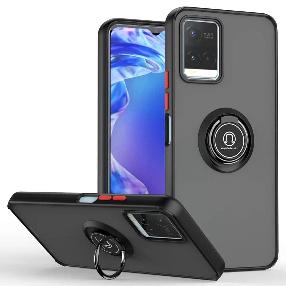 Защитный чехол MatteLuxe Vivo Y33s (с кольцом) Black (34100-2B)