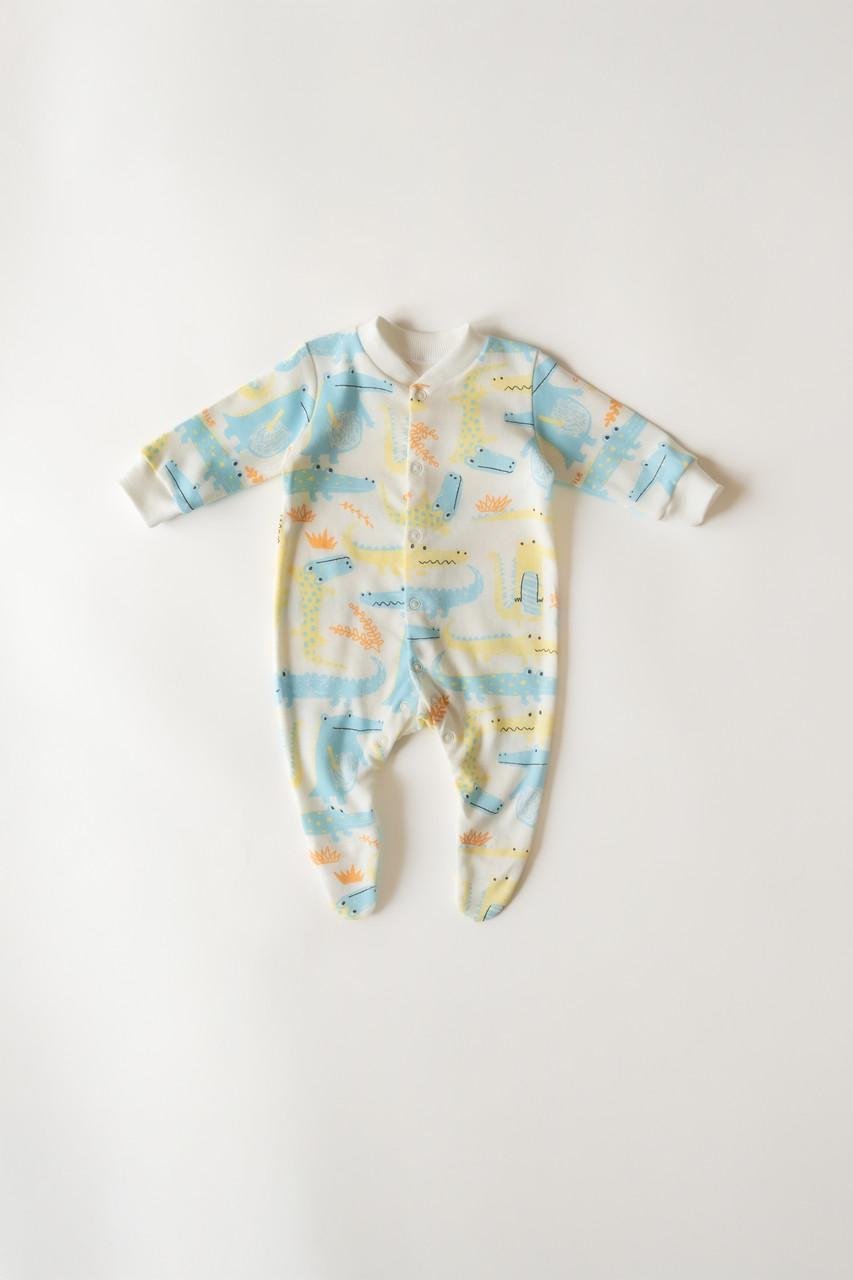 Чоловічок інтерлок Крокодил світлий 56 см (2702835352)