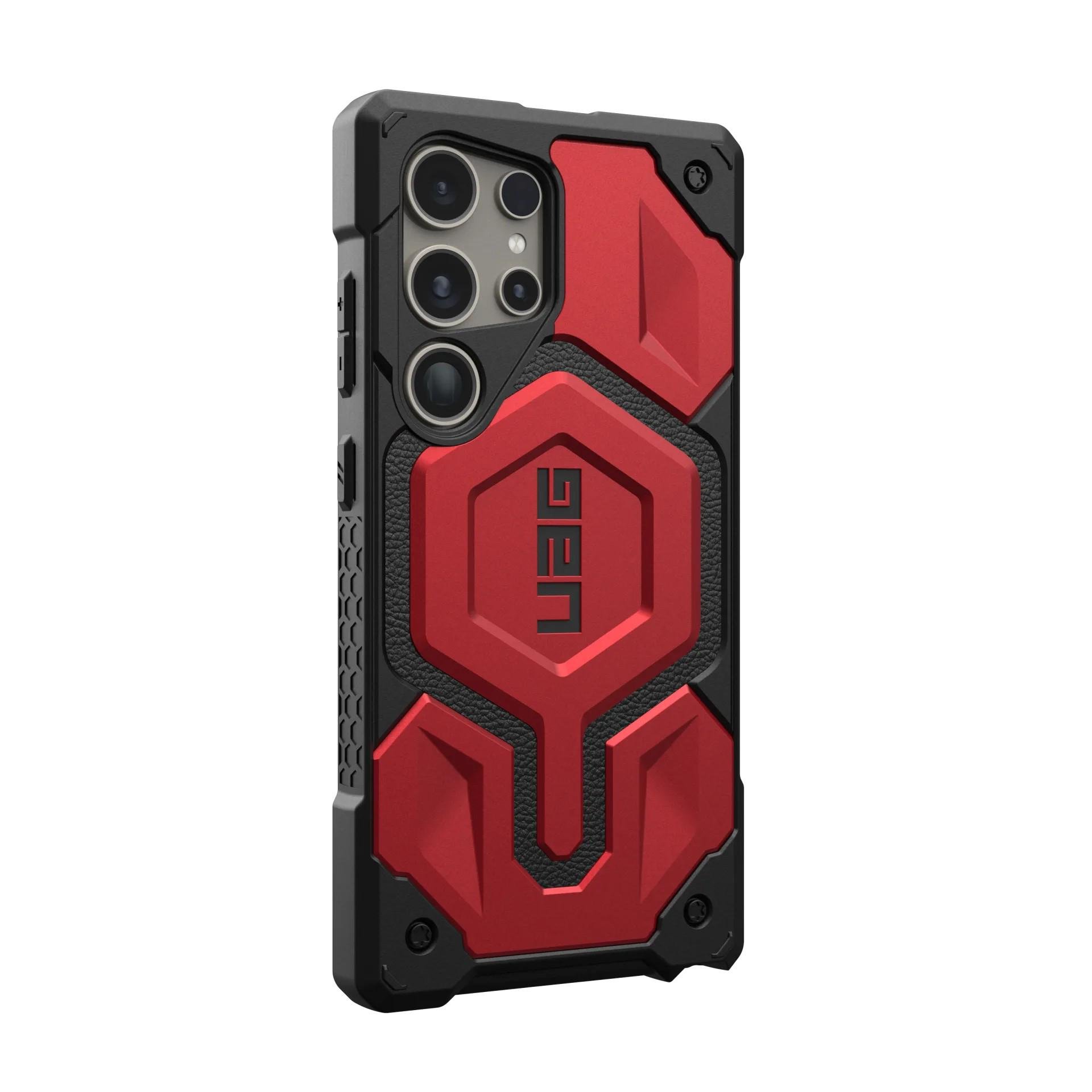 Чохол для телефону UAG Monarch Pro Samsung Galaxy S24 Ultra Чорний/Червоний - фото 2