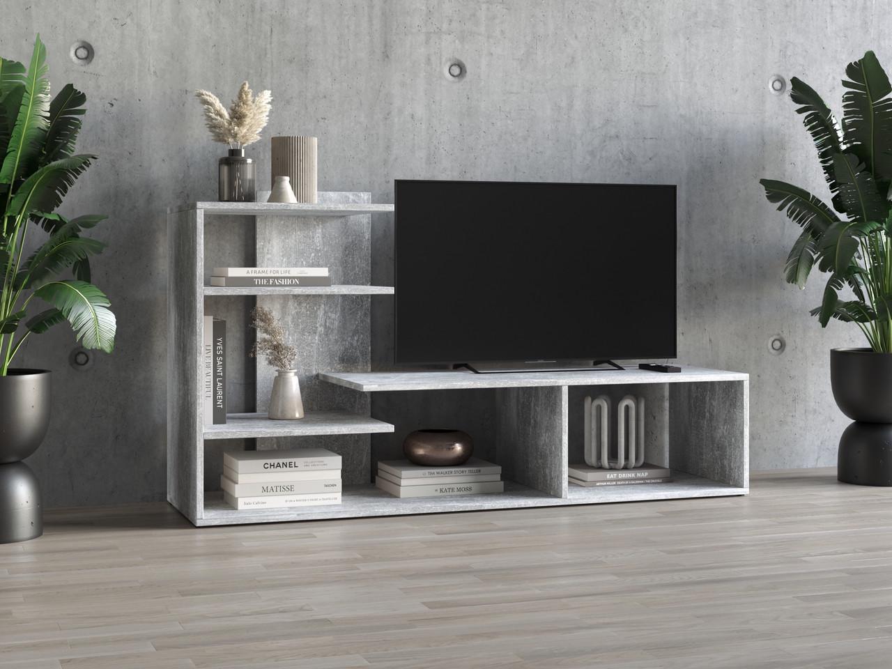 Тумба ТВ Moreli Id27-191 1400x726x398 мм Бетон (id27-191-beton)