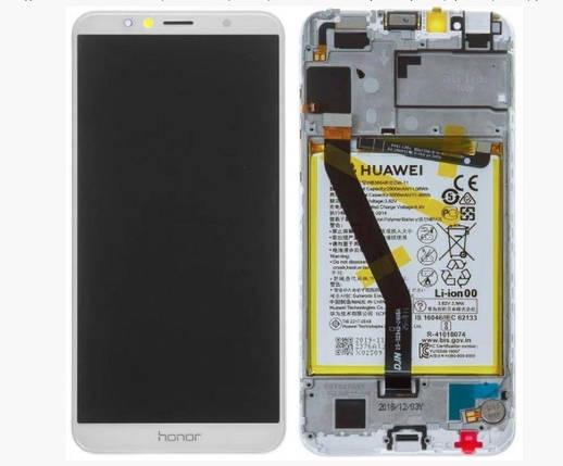 Модуль LCD+Touch для Huawei Y6 2018/Y6 2018 Prime/honor 7A Pro 5,7 DUA-L21 White/Frame (000533002) - фото 2