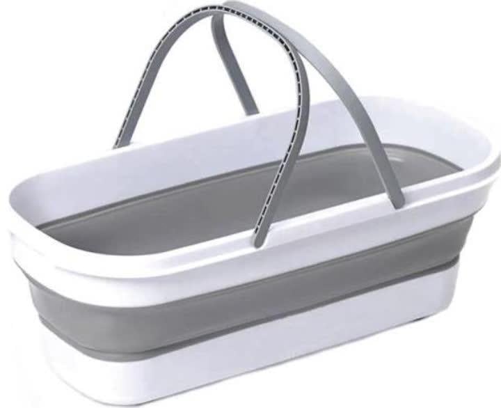 Корзина для уборки и стирки складная с ручками 14 л