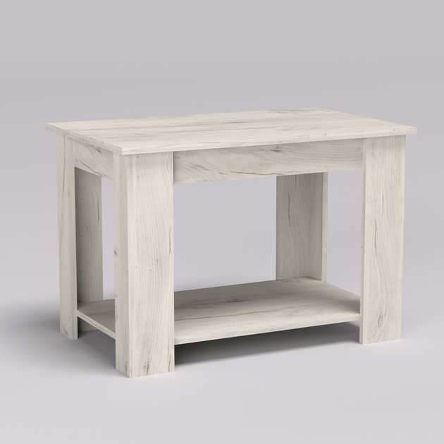 Журнальный столик Континент Квант 80х50х55 см Дуб крафт белый (28533218) - фото 1