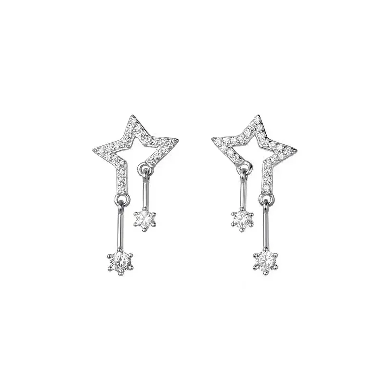 Сережки зі зірками з циркону (2920924244)