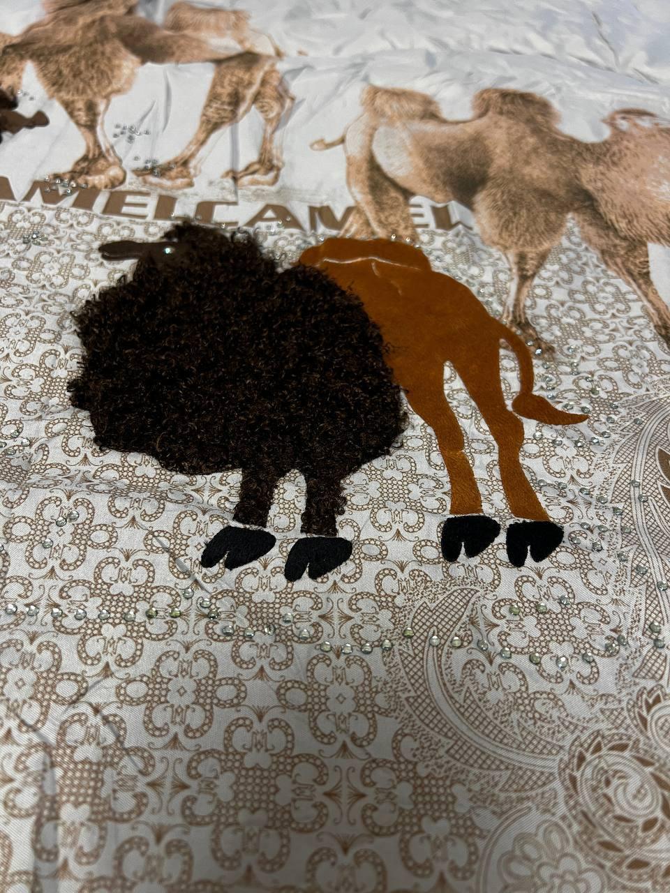 Ковдра верблюжа 200х230 см Сірий (Д-rai-vip-kovdra-001-02) - фото 5 Ковдра верблюжа 200х230 см Сірий (Д-rai-vip-kovdra-001-02) - фото 5
