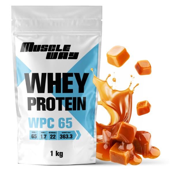 Протеин сывороточный MuscleWay 65% КСБ 65 22 порции 1 кг Ирис-карамель (21-125-ksb65-mw-rs.karamel)