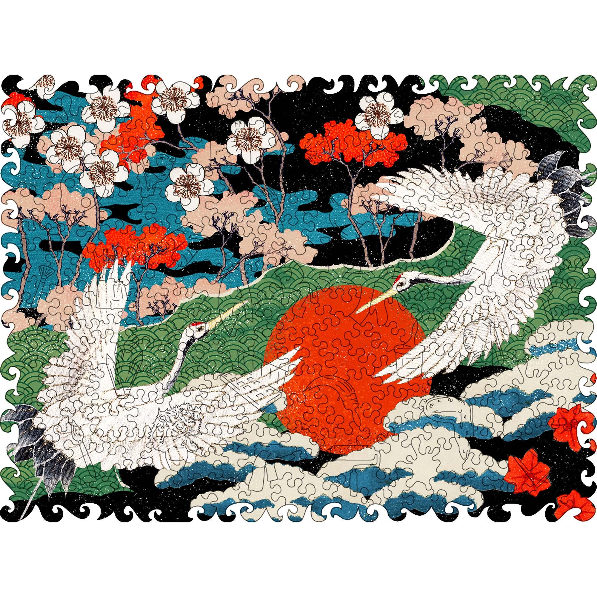 Пазл фигурный деревянный Woods Story Журавли XL (WSUA0342) Пазл фигурный деревянный Woods Story Журавли XL (WSUA0342)